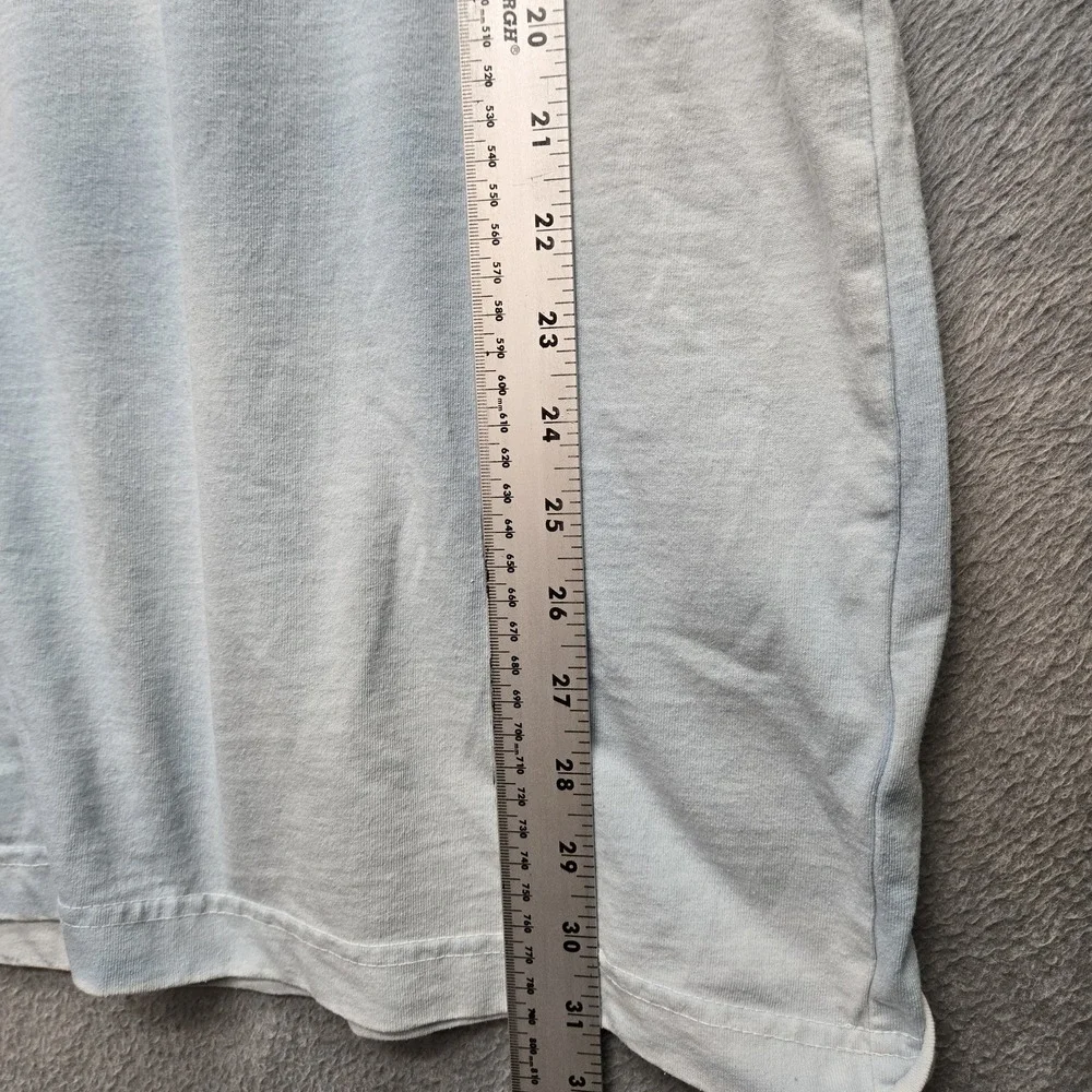 The North Face Men Shirt XL Light Blue Logo Short Sleeve